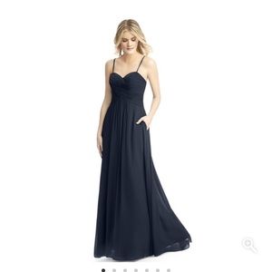 Azazie bridesmaid dress navy